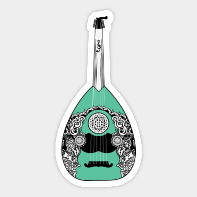 Arabic OUD Music Instrument Oud Sticker TeePublic